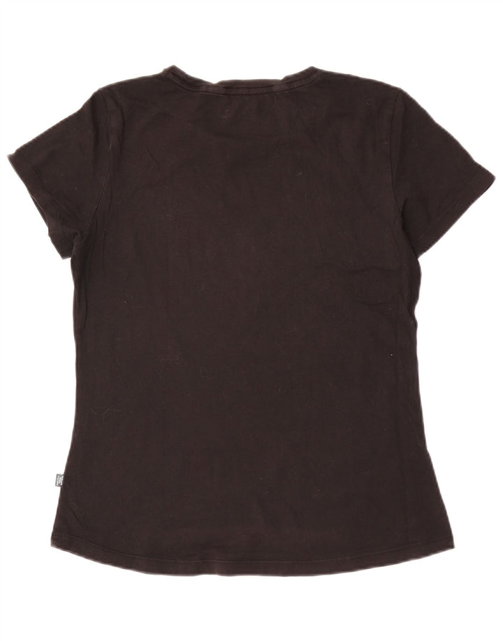 Puma T-shirt graphique pour femme UK 12 Noir moyen