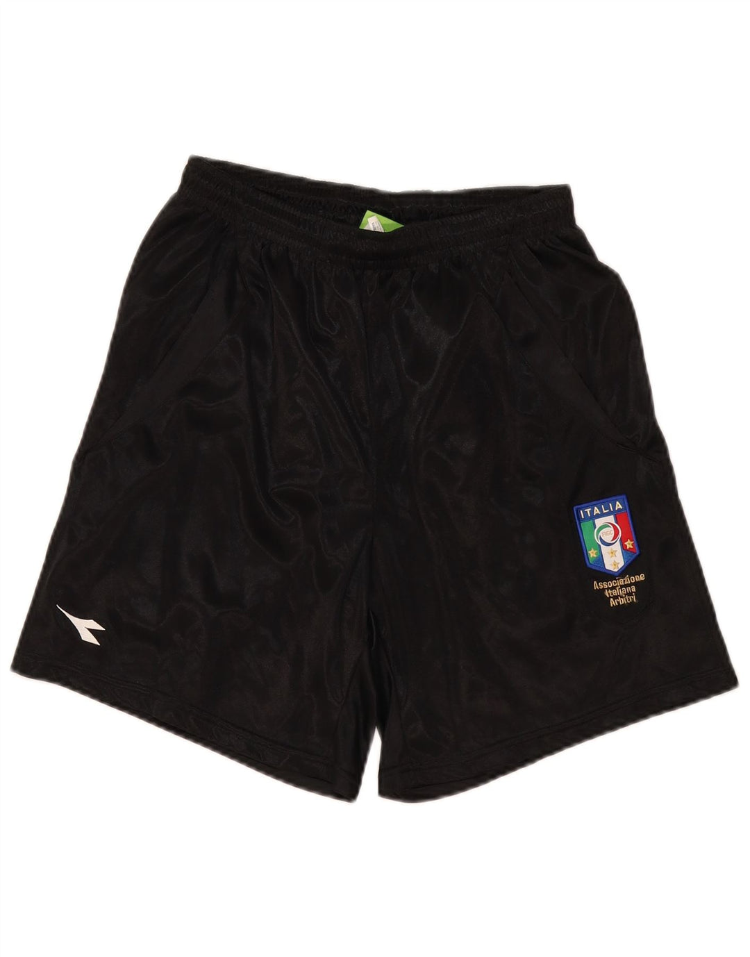 Diadora Short de Sport Italia Homme Noir Moyen Polyester