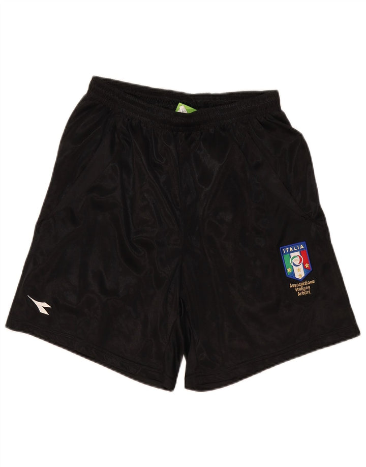 Diadora Short de Sport Italia Homme Noir Moyen Polyester