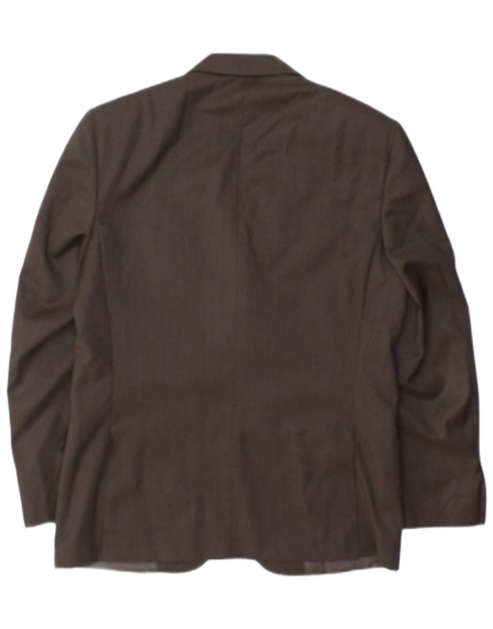 Canali Veste Blazer 3 Boutons Homme IT 46 Petite Laine Marron