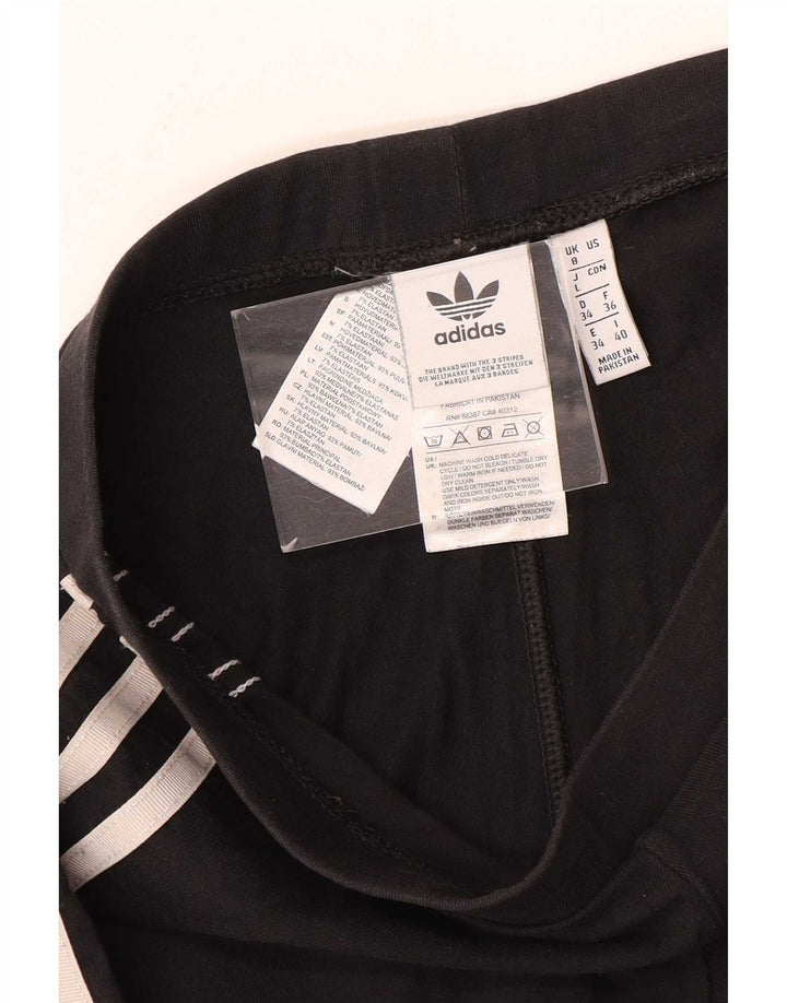 Adidas Leggings Femme UK 8 Petit Coton Noir