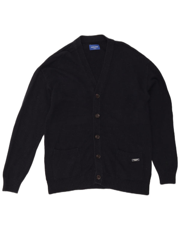 Jack & Jones Pull Cardigan Homme Bleu Marine Moyen Coton