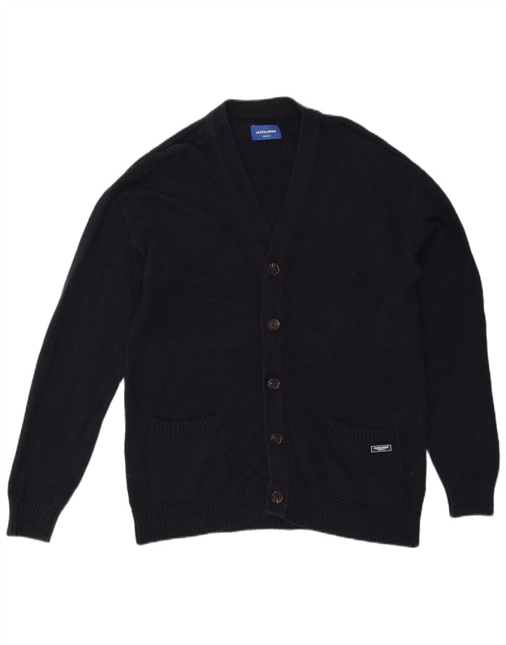 Jack & Jones Pull Cardigan Homme Bleu Marine Moyen Coton