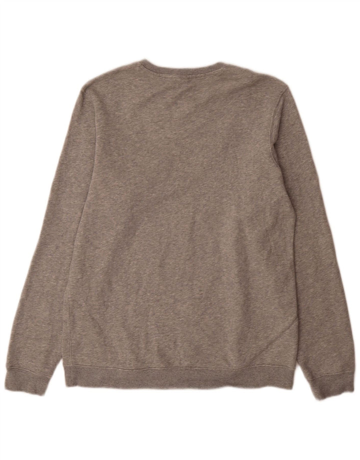 Nike Homme Sweat-Shirt Graphique Gris Moyen Moucheté Coton