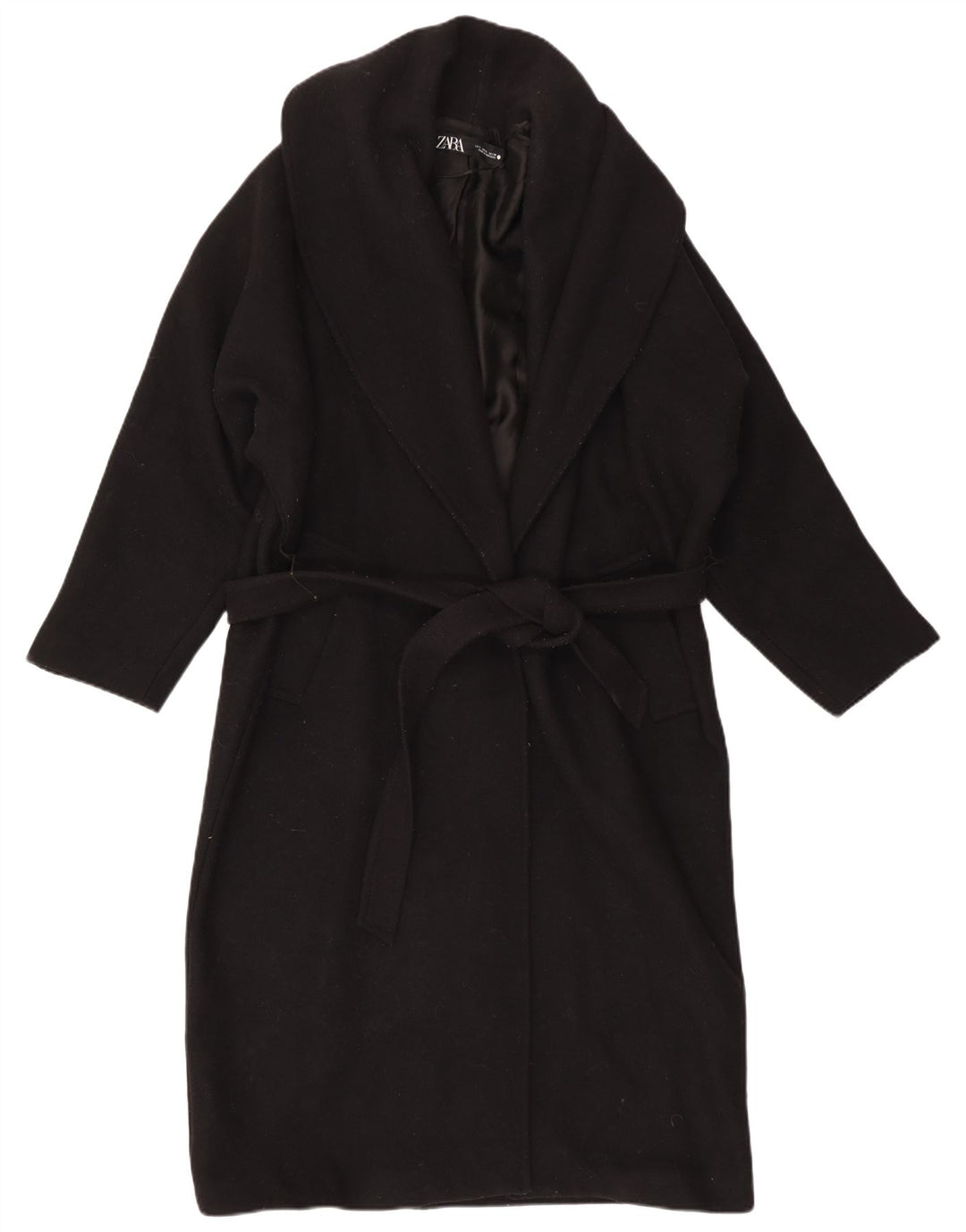 Zara Manteau Femme UK 14 Moyen Noir