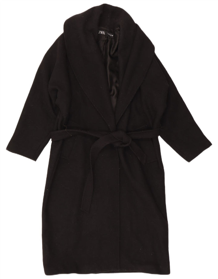 Zara Manteau Femme UK 14 Moyen Noir