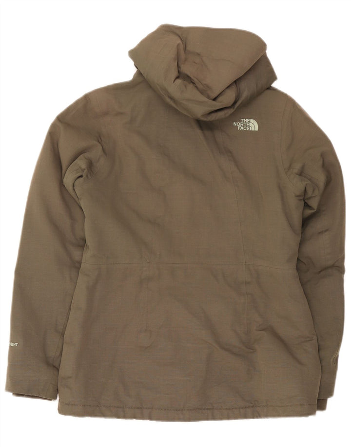 The North Face Veste coupe-vent surdimensionnée à capuche pour femme UK 10 Small Kaki