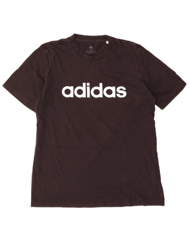ADIDAS T-shirt graphique pour homme en coton noir moyen