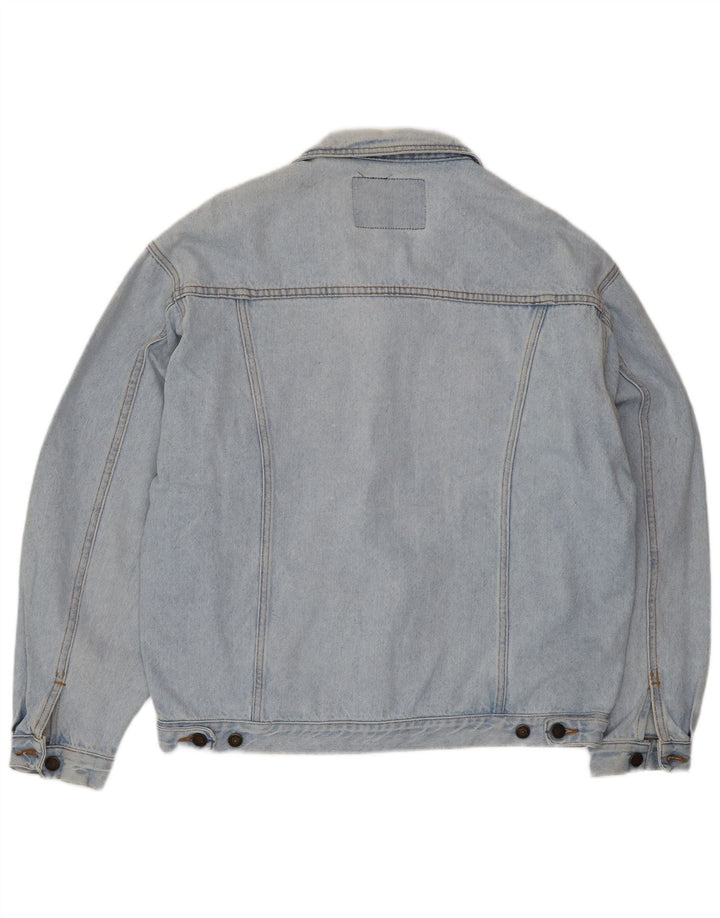 Casucci Veste en jean pour homme UK 40 Large Bleu Coton