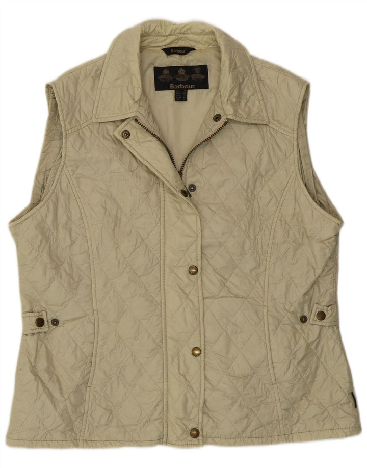 Barbour Gilet matelassé pour femme UK 18 XL en polyamide blanc cassé