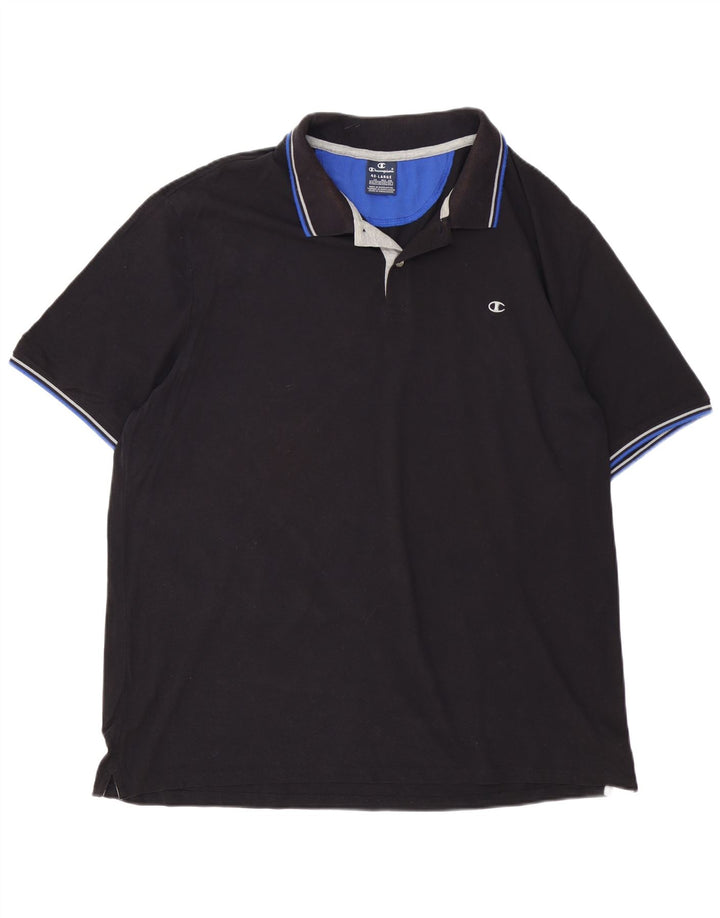 Champion Polo Homme 4XL Noir Coton