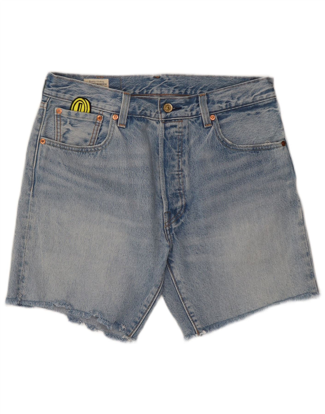 Levi's Short en Jean 501 W32 Homme Bleu Moyen Coton