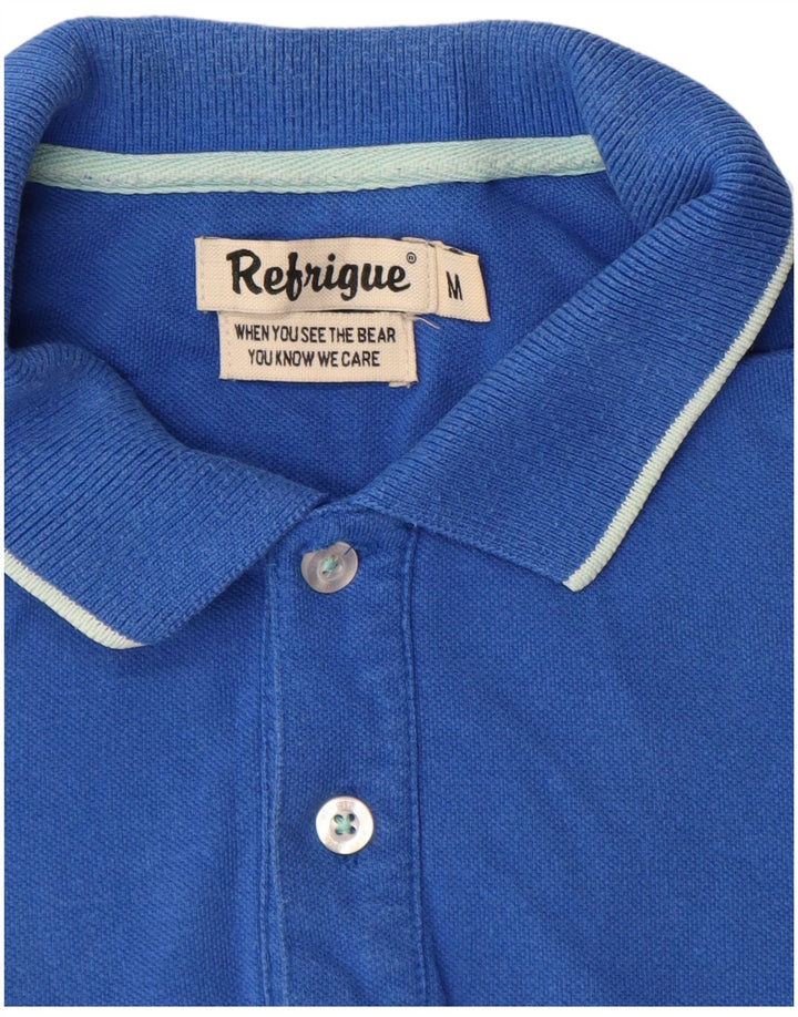 REFRIGUE Polo Homme Bleu Moyen Coton
