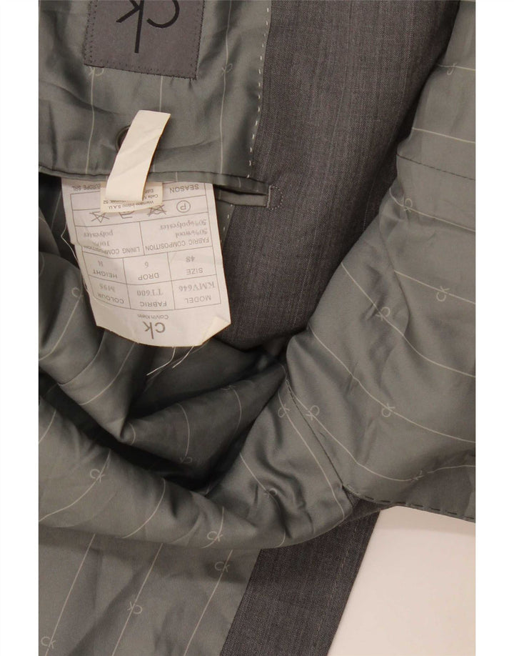 Calvin Klein Veste Blazer 2 Boutons Homme IT 48 Gris Moyen Laine