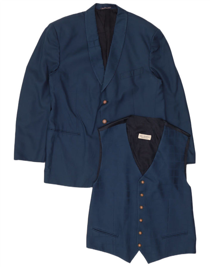 Carlo Pignatelli Ensemble 2 pièces pour homme IT 56 3XL Bleu Soie