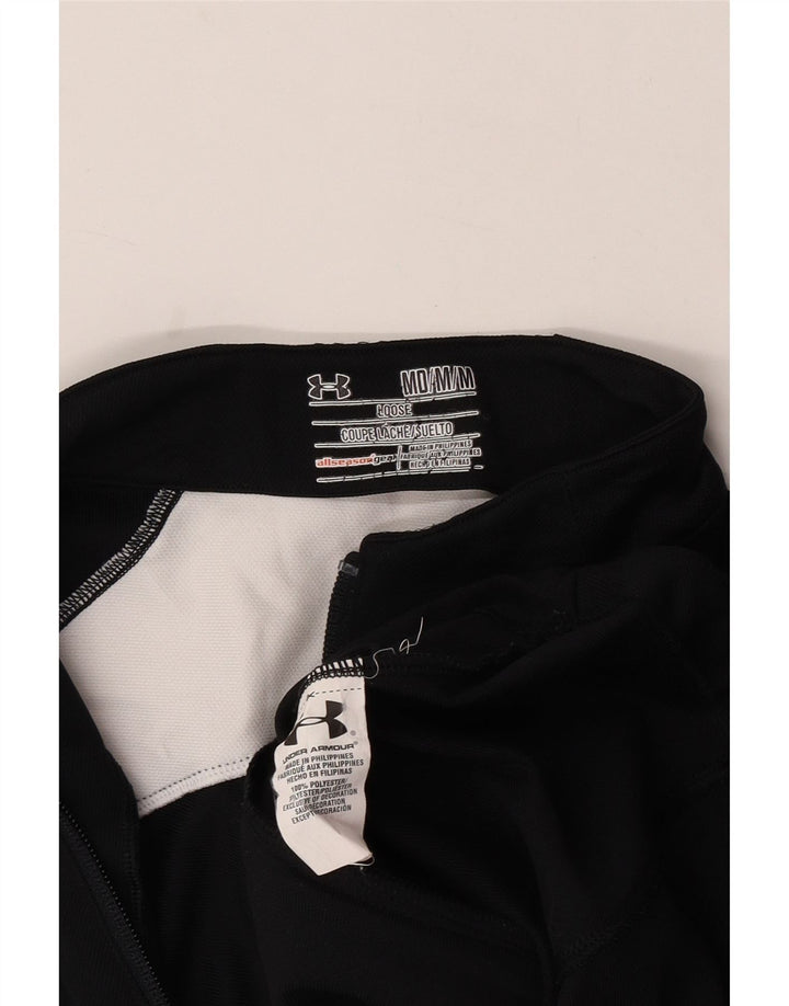 Under Armour Haut de Survêtement Zip Neck Pullover Homme Noir Colorblock