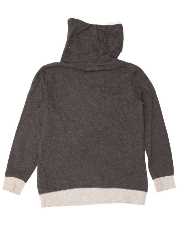 Converse Womens Graphic Sweatshirt Jumper UK 10 Small Grey Colourblock