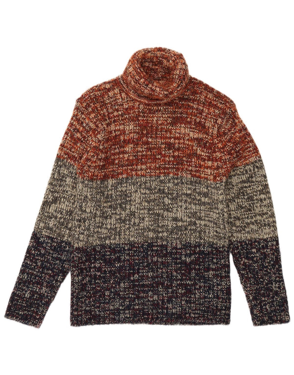 Moto Pull Col Roulé Homme Medium Multicolore Colourblock