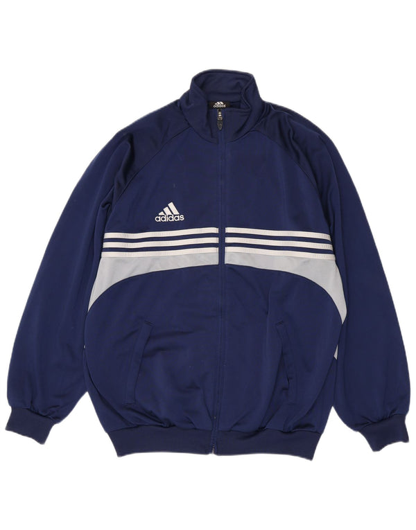 Adidas Veste de survêtement pour homme UK 38/40 Bleu marine moyen Colourblock