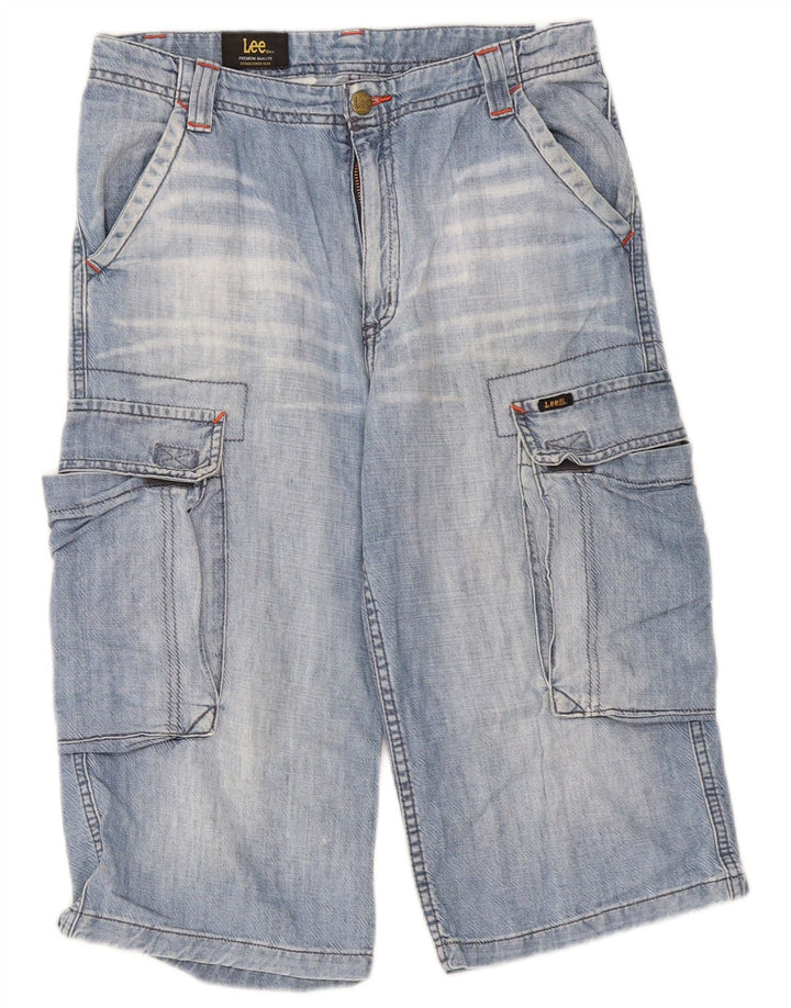 Lee Short Cargo Stanton Garçon 13-14 Ans W30 Bleu Coton