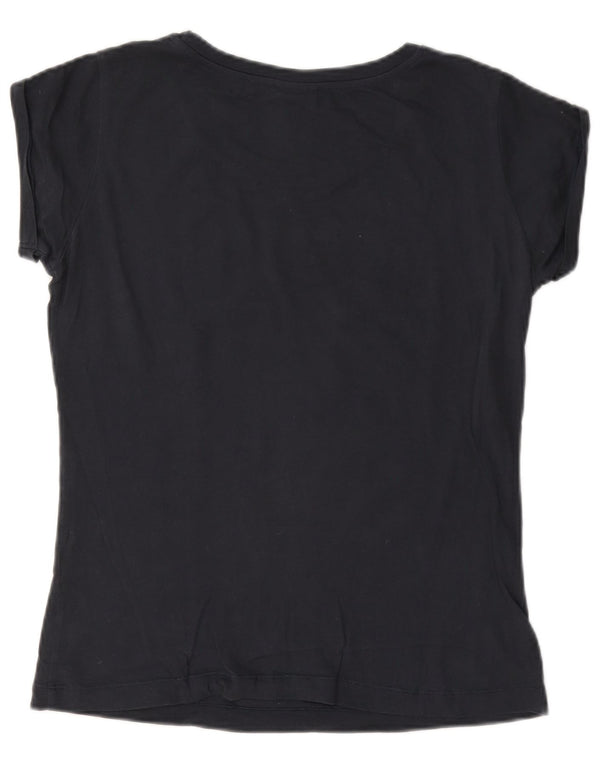 Champion T-shirt graphique pour femme UK 10 Small Bleu marine