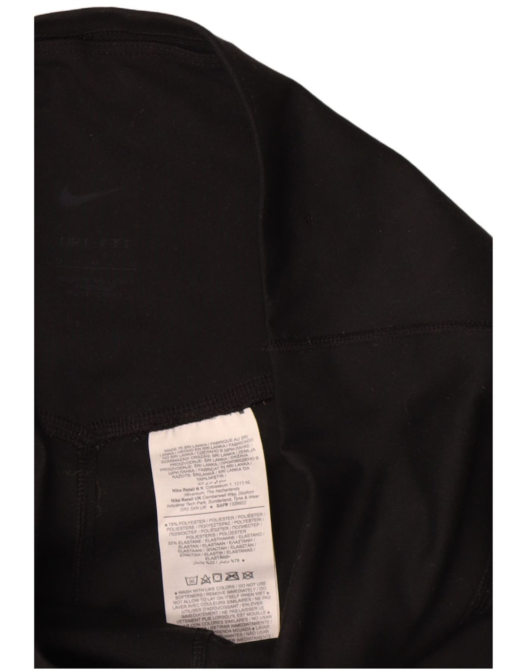 Legging Nike Femme UK 42 Polyester Noir Moyen