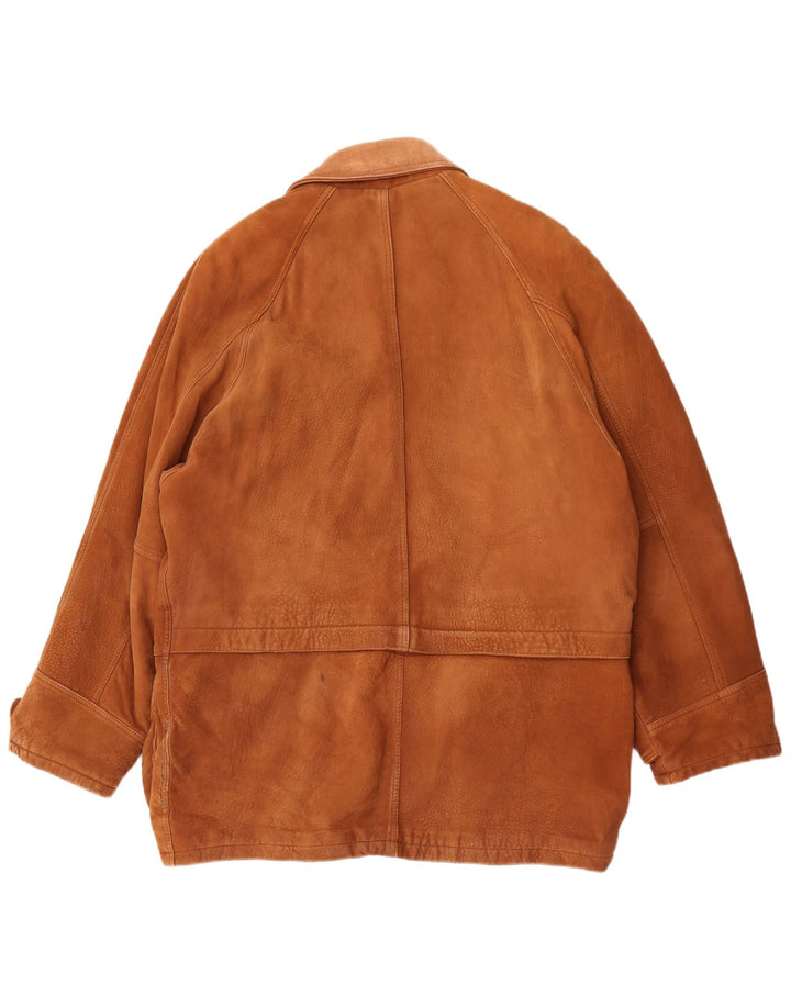 Essebi Veste en cuir pour homme UK 40 Grand cuir marron