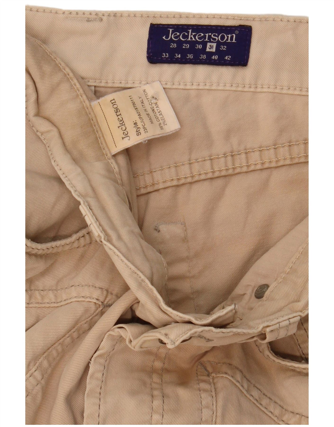 Jeckerson Short décontracté pour homme W31 Beige moyen