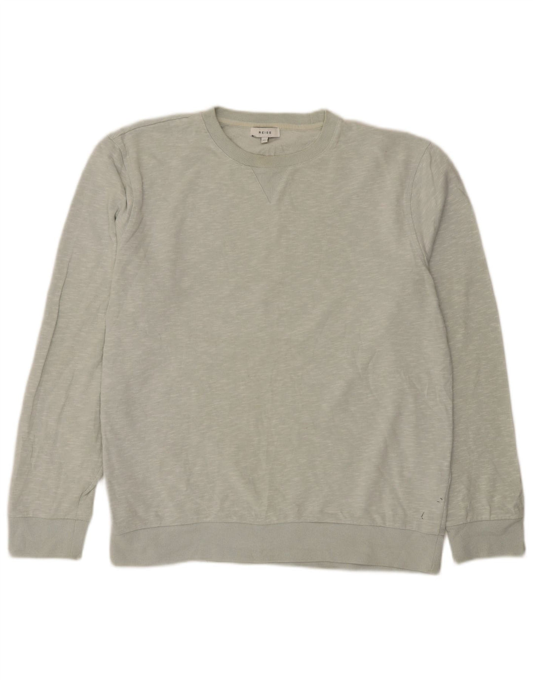 Reiss Sweatshirt Jumper XL Gris Moucheté Coton Homme