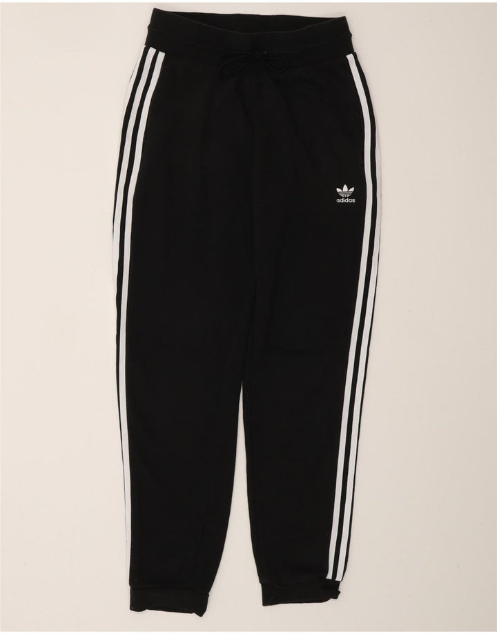 ADIDAS Pantalon de survêtement pour femme Joggers UK 10 Small Noir Coton