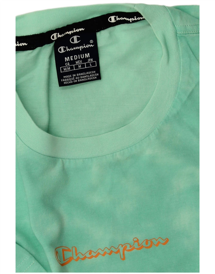 CHAMPION T-Shirt Homme Vert Moyen Tie Dye