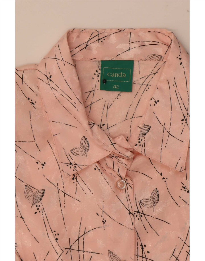 Canda Chemisier à manches courtes pour femme Motif abstrait EU 42 Grand Rose