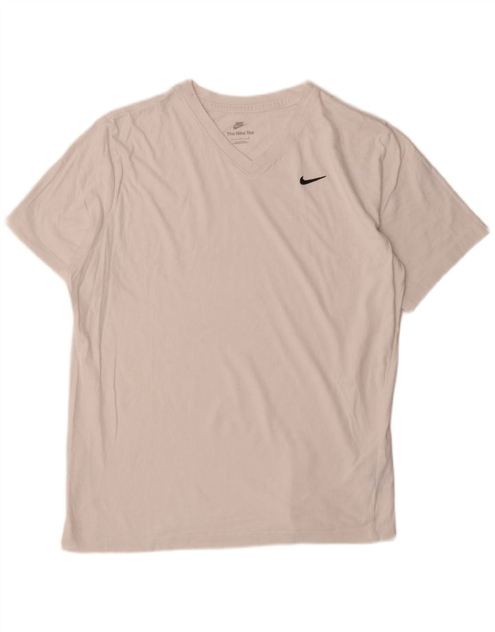 Nike T-Shirt Homme Grand Blanc Coton