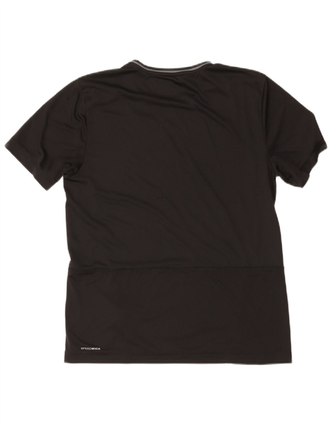 REEBOK T-Shirt Femme UK 44 Noir Moyen Polyester Colorblock