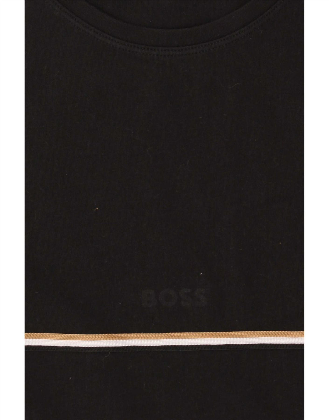 Hugo Boss Homme T-Shirt Top Coton Noir Moyen