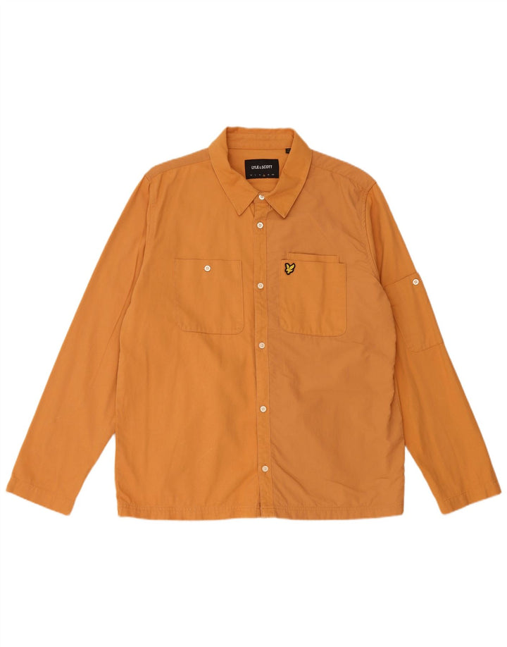 LYLE & SCOTT Chemise Homme Large Orange Coton