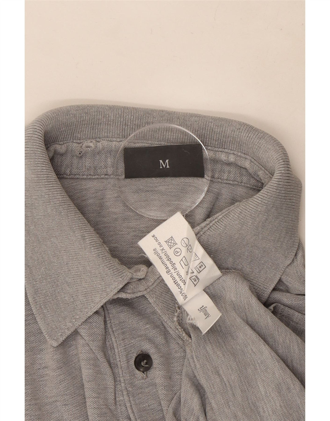Hugo Boss Polo Homme Gris Moyen En Coton Moucheté