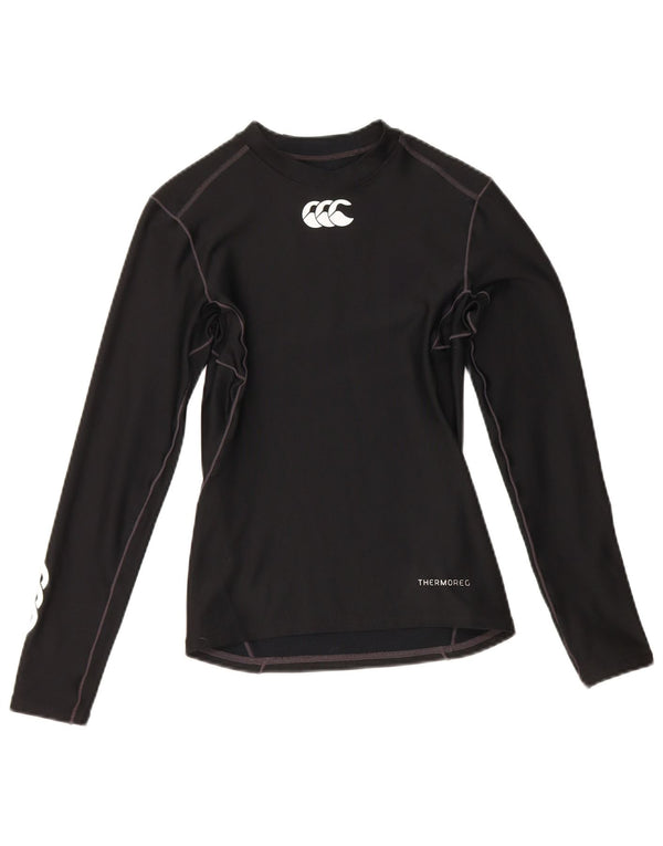 Canterbury Haut graphique à manches longues pour femme UK 44 Large Noir Polyester