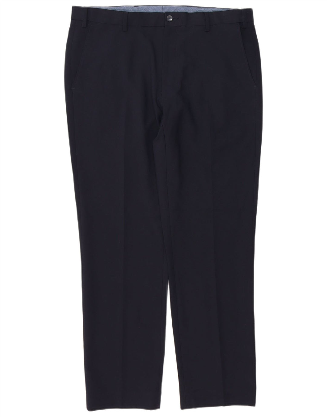 Marks & Spencer Pantalon Chino Coupe Regular Homme W36 L31 Bleu Marine Polyester