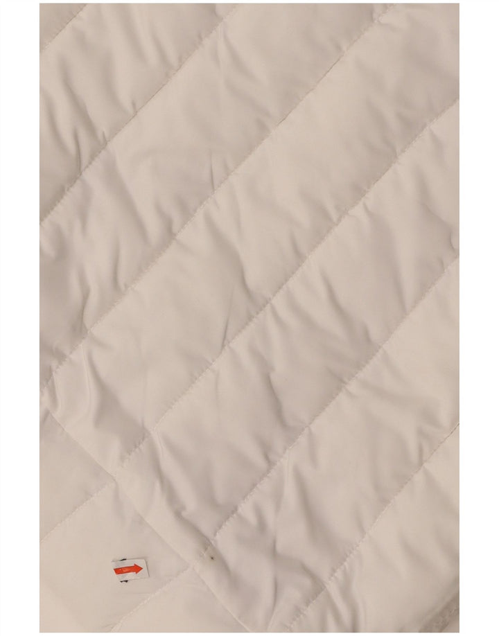 SUPERDRY Veste matelassée à capuche pour femme UK 14 Medium Blanc Polyester