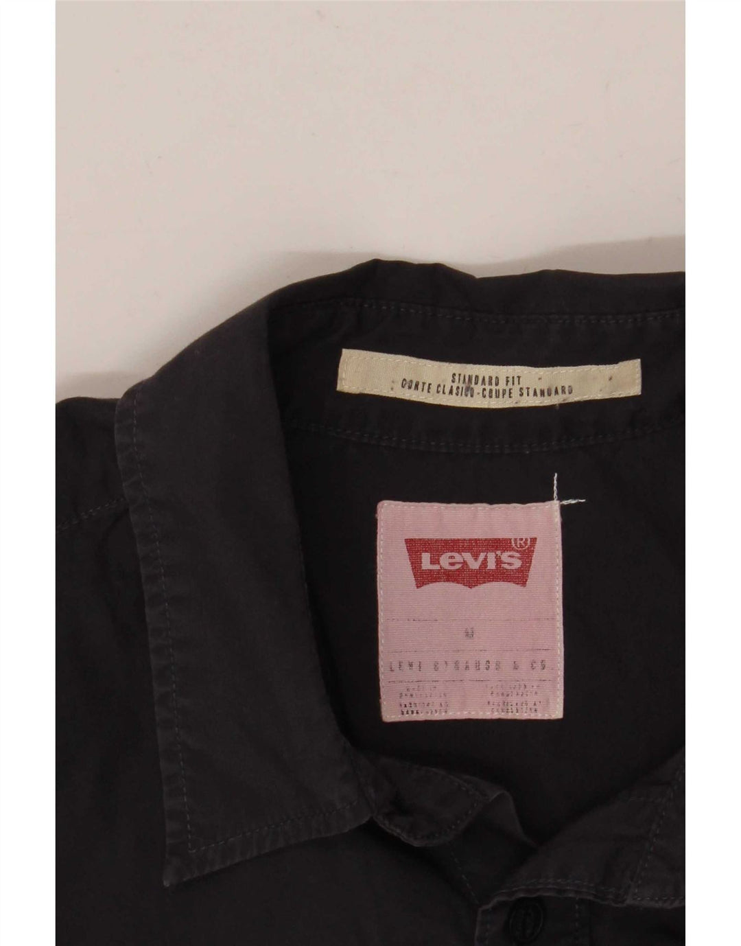 Levi's Chemise Coupe Standard Homme Bleu Marine Moyen