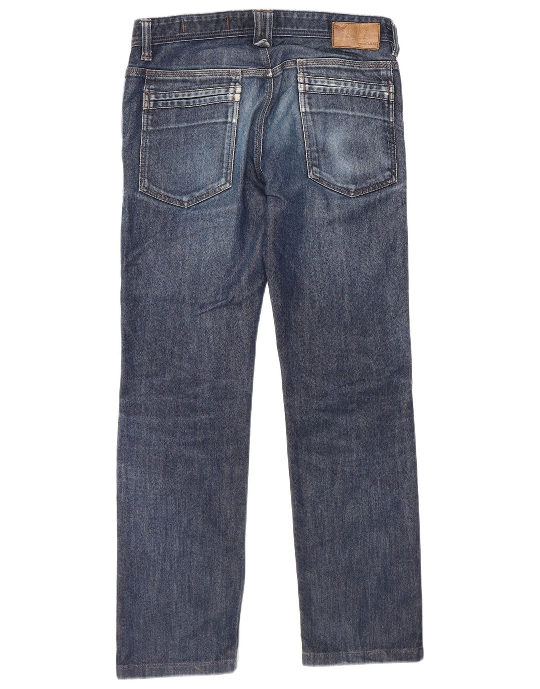 Jean droit femme Gas W33 L30 bleu coton