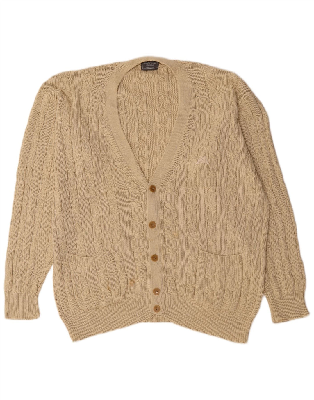 Kappa Cardigan Homme Pull XL Beige Coton