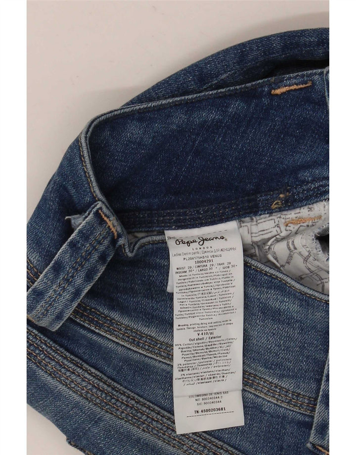 PEPE Jeans Jean Slim Femme W29 L30 Bleu Coton