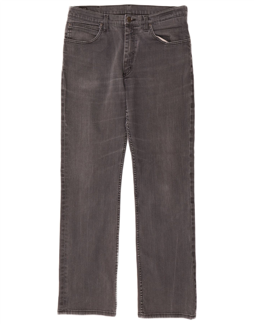 Lee Jean Droit Brooklyn W34 L34 Homme Gris Coton