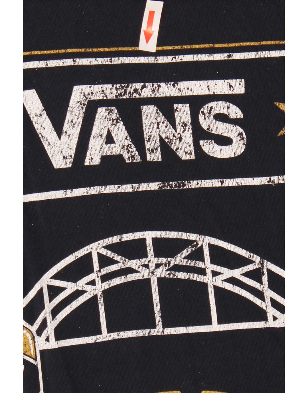 Vans T-Shirt Graphique Homme Bleu Marine Moyen Coton