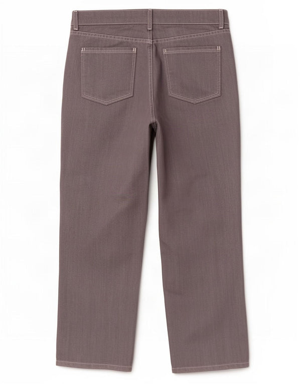 Marks & Spencer Jean court autographe pour femme UK 16 Large W32 L23 Gris