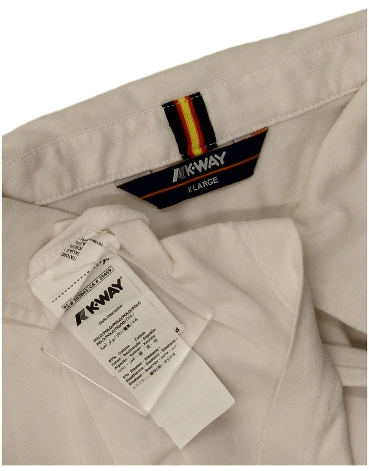 K-WAY Polo Homme XL Blanc Coton