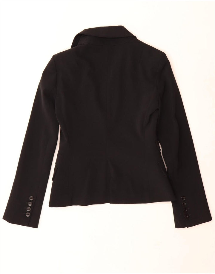 Patrizia Pepe Veste Blazer 1 Bouton Femme IT 40 Petite Laine Noire