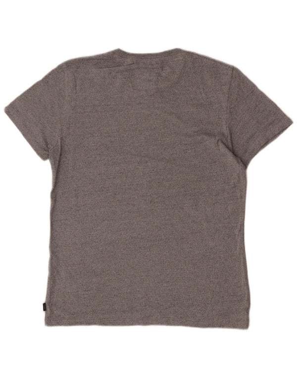 Superdry Mens Graphic T-Shirt Top Large Grey Cotton